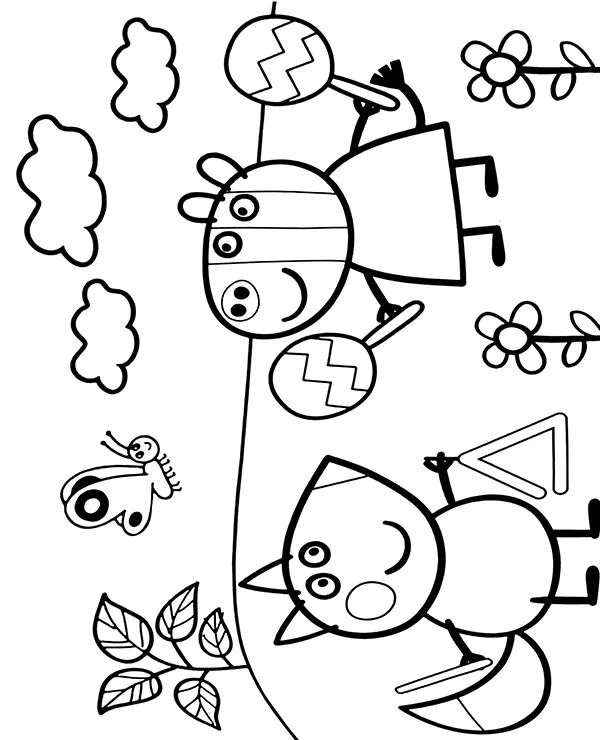Owca suzy lis freddy kolorowanki do wydruku - Ausmalbild zum Ausdrucken