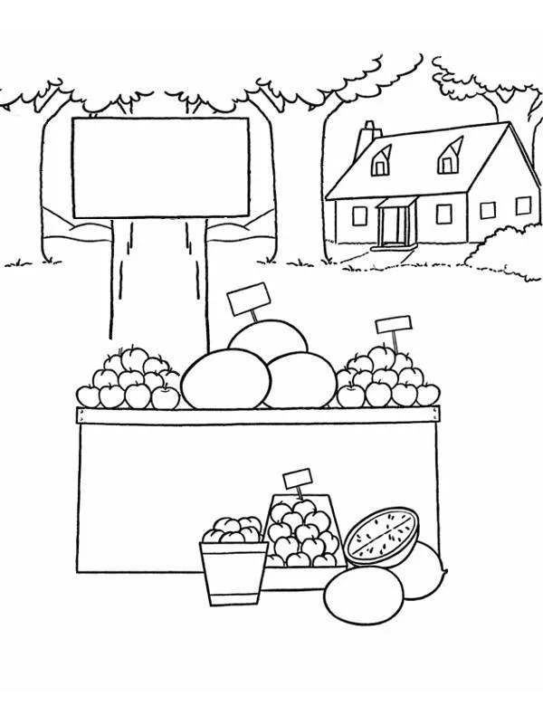 Owoce kolorowanki dla dzieci - Ausmalbild zum Ausdrucken