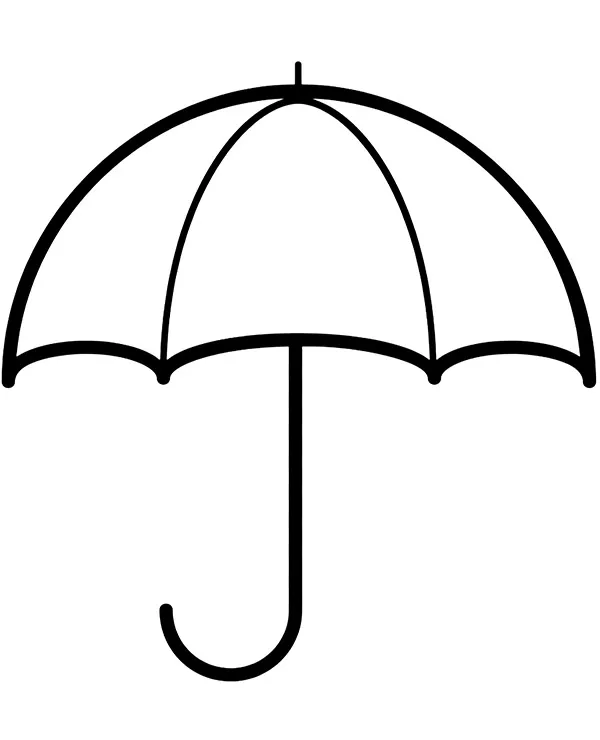 Parasol kolorowanka do druku dla dzieci