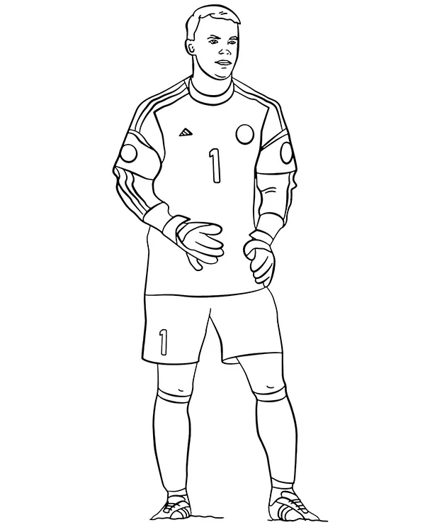 Manuel Neuer kolorowanka do druku