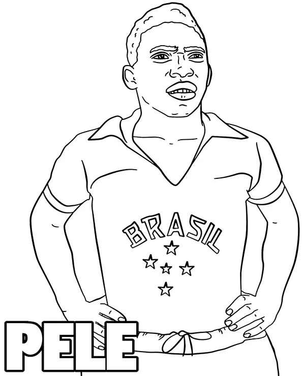 Pele legenda kolorowanka do druku dla dzieci