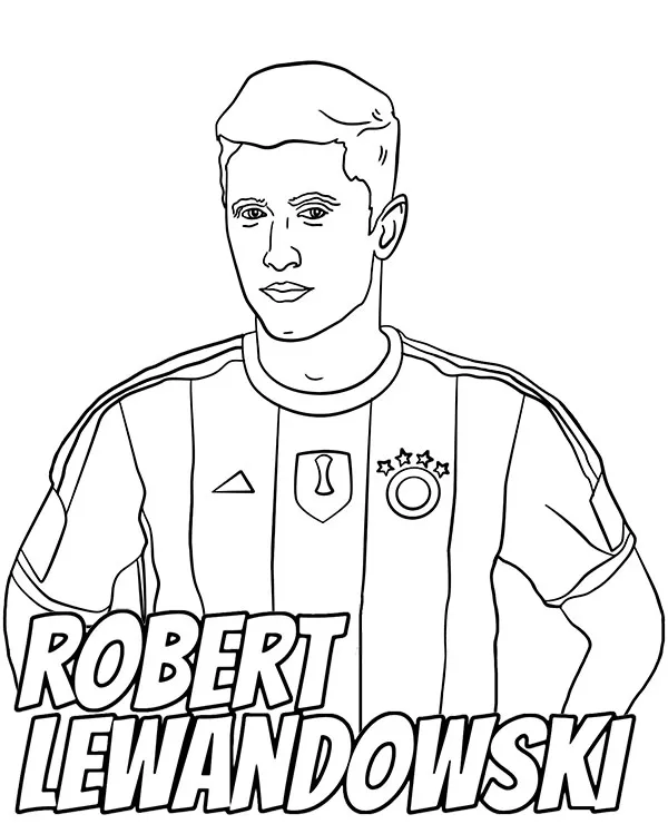 Robert Lewandowski kolorowanka do druku