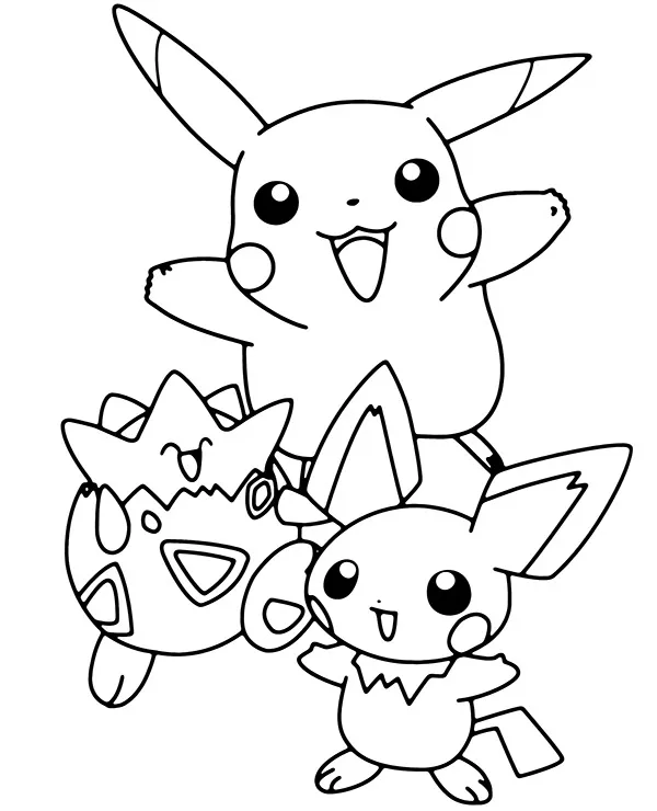 Pokemon malowanka Team kolorowanka do druku