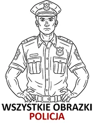 Policja kolorowanki do druku dla dzieci