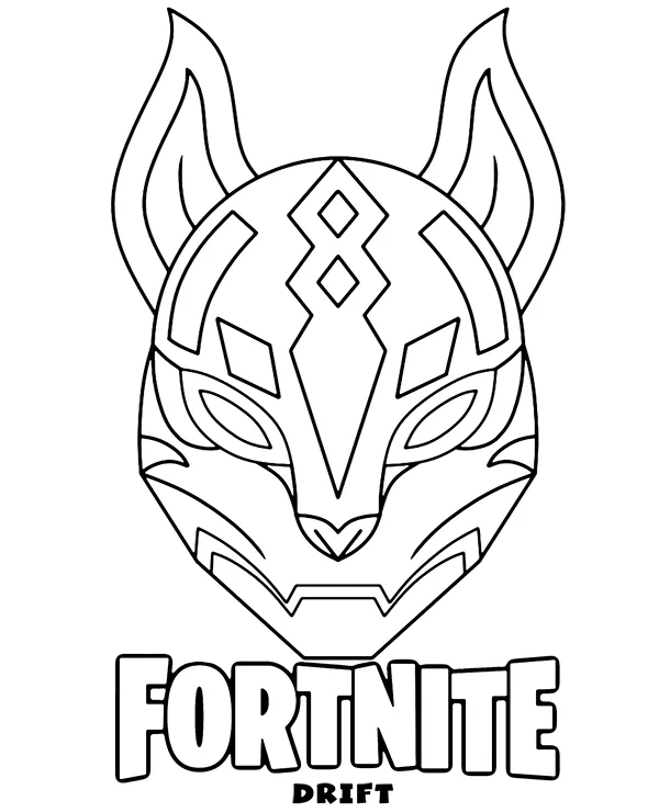 Kolorowanka - Pop Fortnite Drift kolorowanka do druku