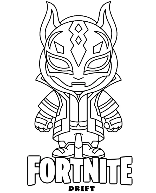 Pop Fortnite Drift malowanka do druku