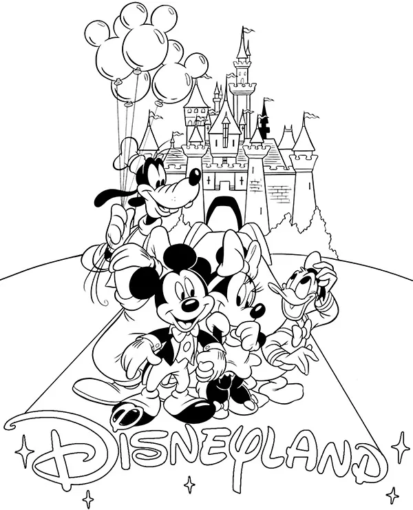 Postacie Disney kolorowanka do druku