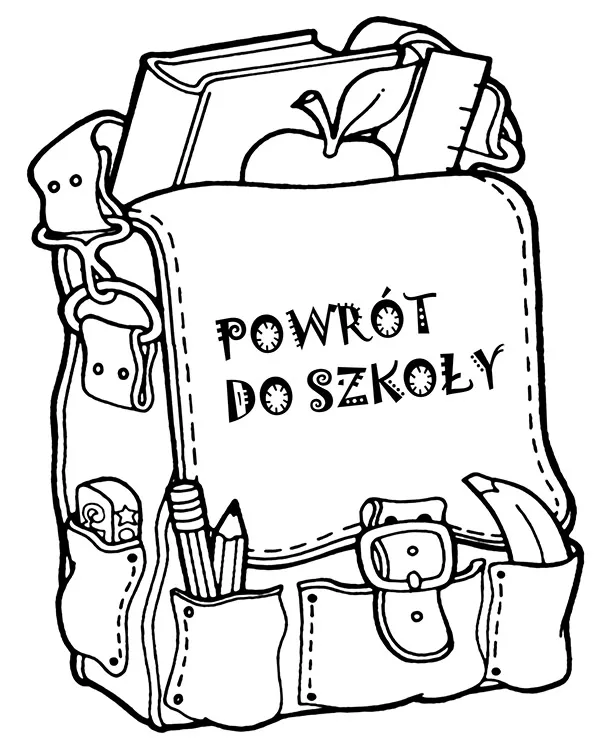 Powrót do szkoły kolorowanka dla dzieci