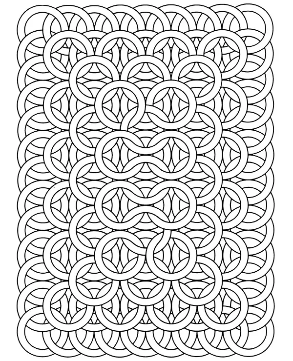 Prostokątna mandala koła do druku