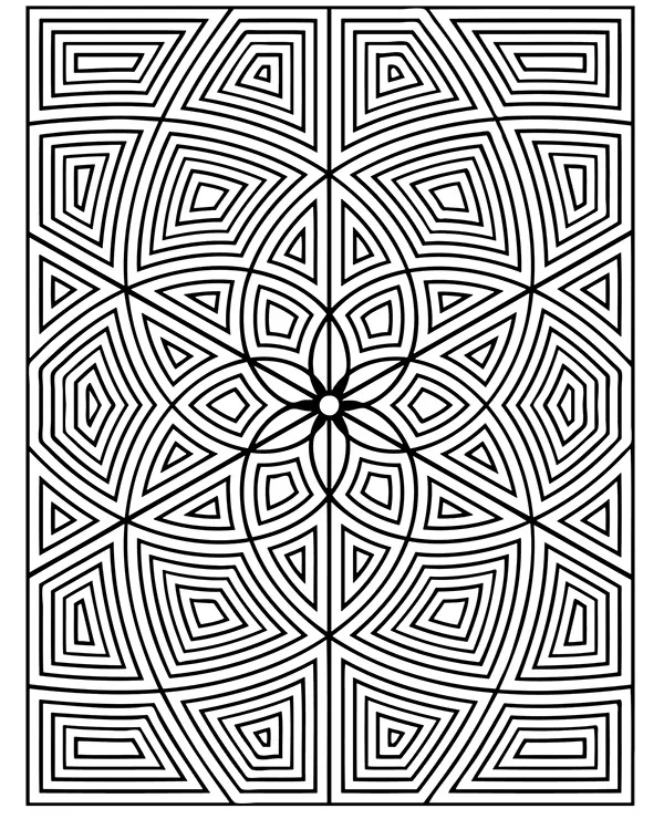 Mandala rozeta zaawansowana do druku