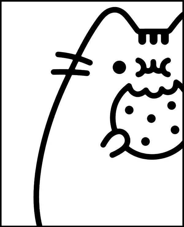 Pusheen malowanka polowa do druku