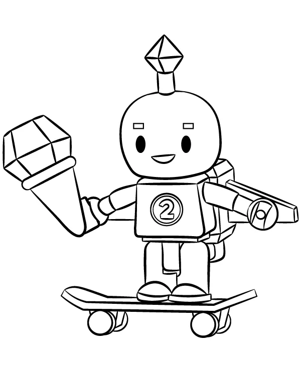 Roblox kolorowanka Beebo do druku