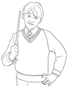 Kolorowanka - Ron Weasley kolorowanka mobile do druku