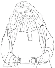 Rubeus Hagrid kolorowanka do druku