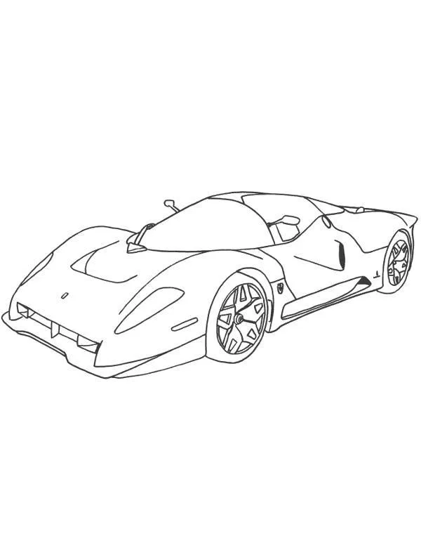 Kolorowanka Ferrari samochody do druku