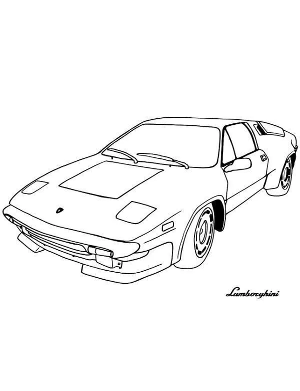 Kolorowanka Lamborghini do druku