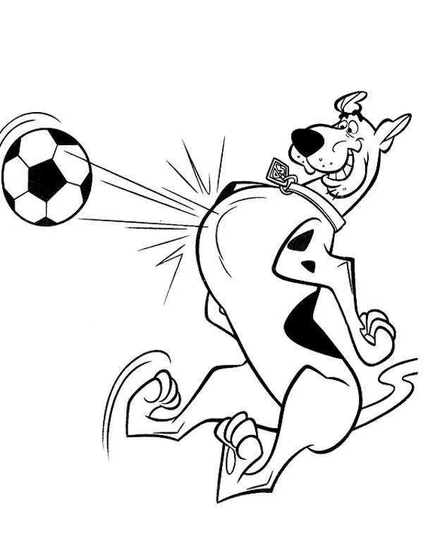 Scooby Doo kolorowanka do wydruku dla dzieci