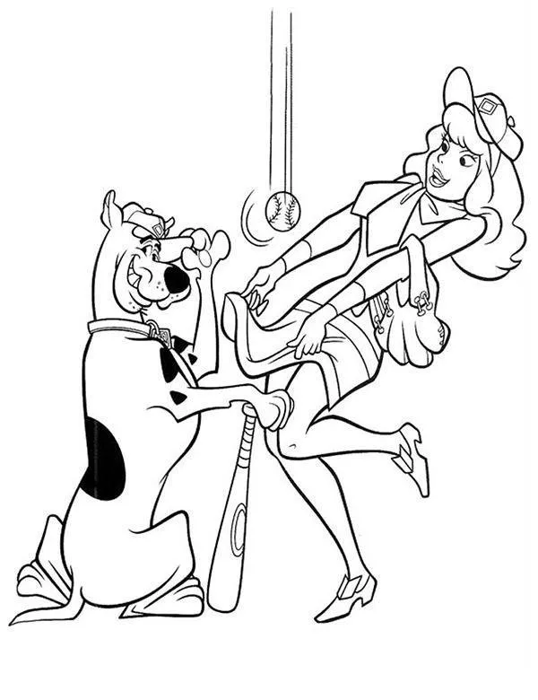 Scooby Doo kolorowanki do druku dla dzieci