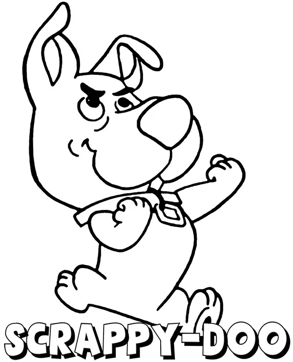 Scrappy Doo kolorowanki dla dzieci