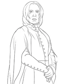 Severus Snape kolorowanka dla dzieci