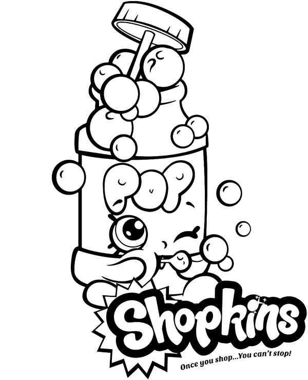 Shopkins Maszynka do Baniek kolorowanka do druku