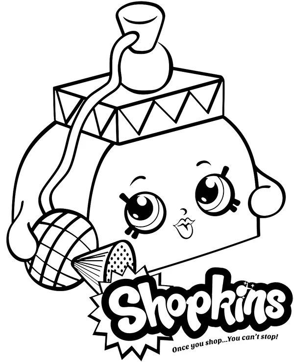 Shopkins Pretty Puff kolorowanka do druku