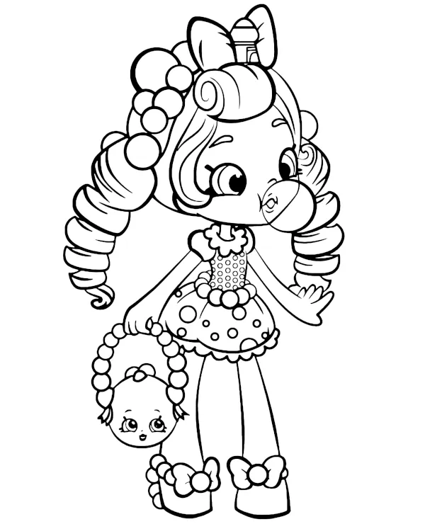 Shoppie Bubbleisha malowanka Shopkins