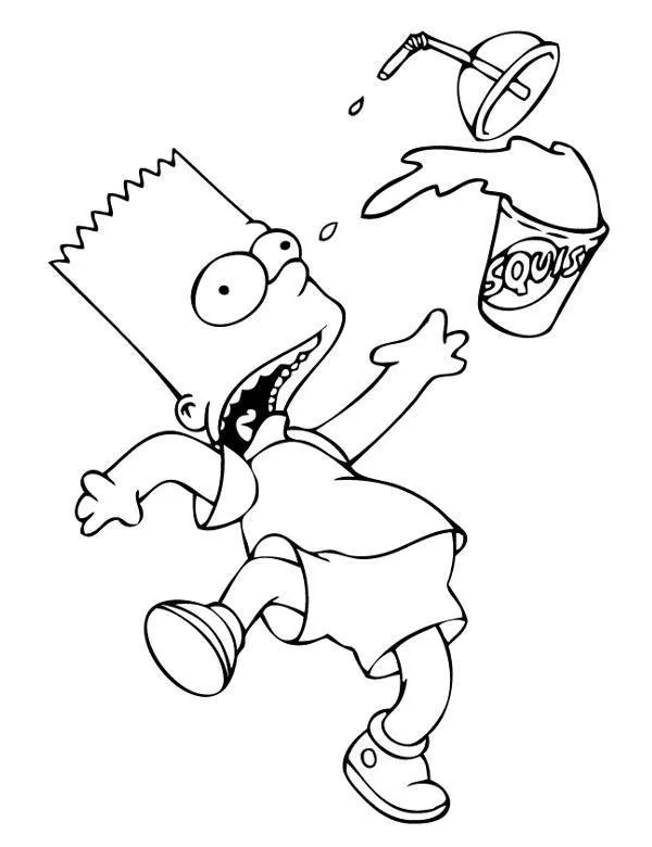 Simpsonowie kolorowanka do wydruku