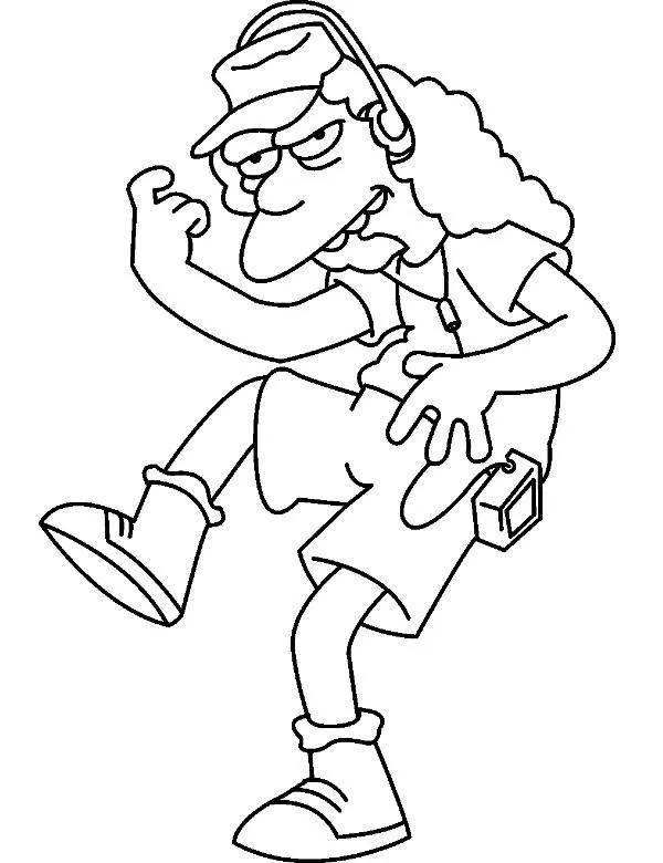 Simpsonowie kolorowanka do wydruku 15