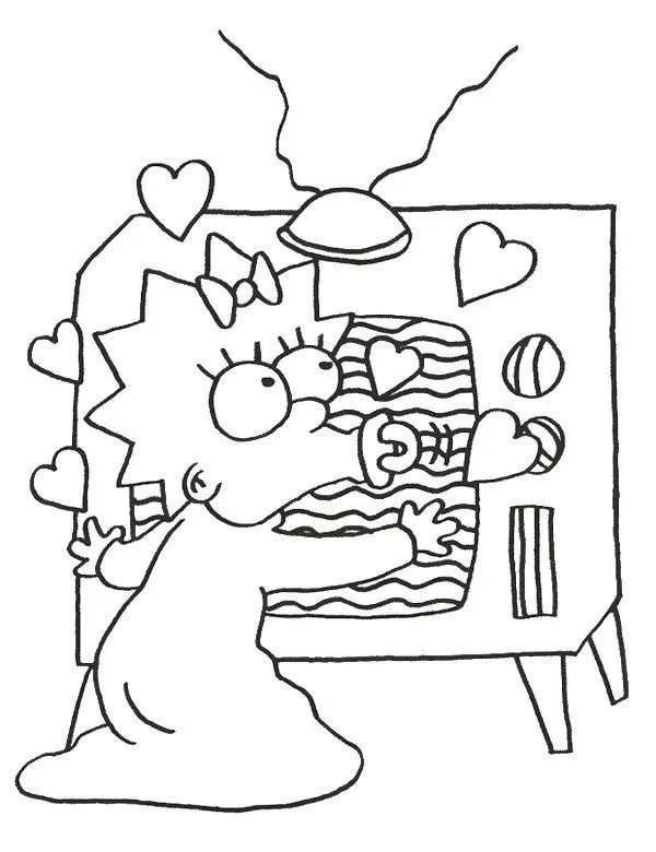 Simpsonowie kolorowanka do druku dla dzieci