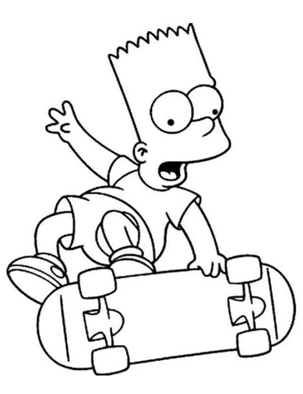Simpsonowie kolorowanka 10 do druku dla dzieci