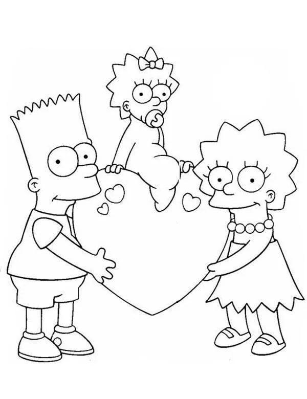 Simpsonowie kolorowanka 9 do druku dla dzieci