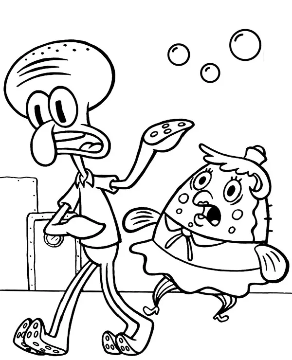 Kolorowanka - Skalmar Oblynos Mrs Puff kolorowanka do druku