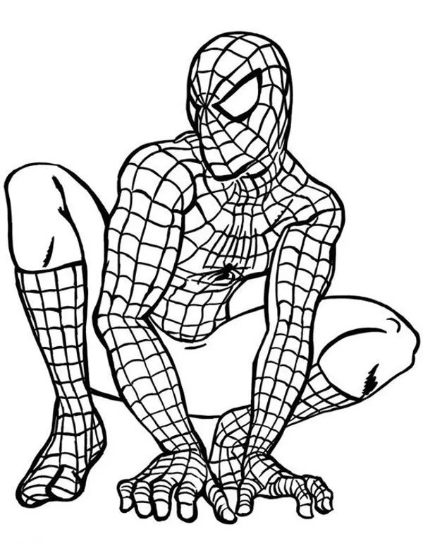 Spiderman kolorowanki 1 kolorowanka do druku
