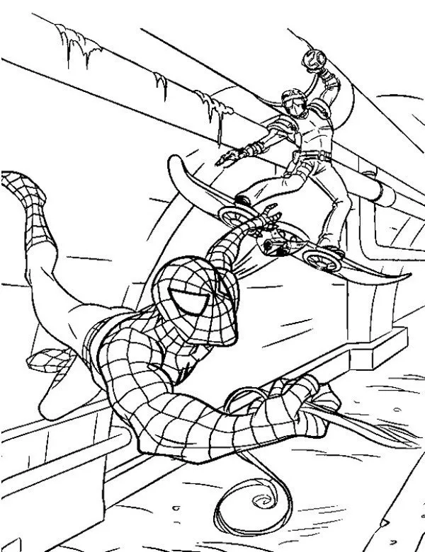 Spiderman kolorowanki kolorowanka do druku