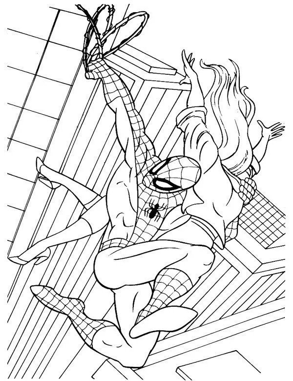 Spiderman kolorowanki kolorowanka do druku