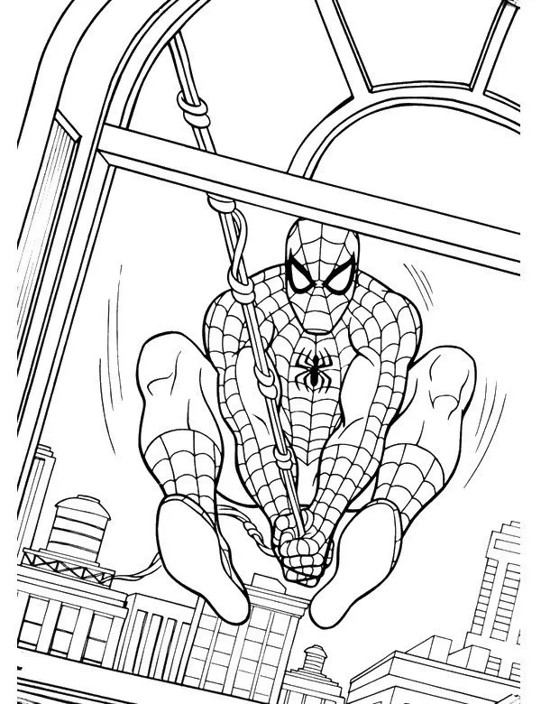 Spiderman kolorowanki kolorowanka do druku