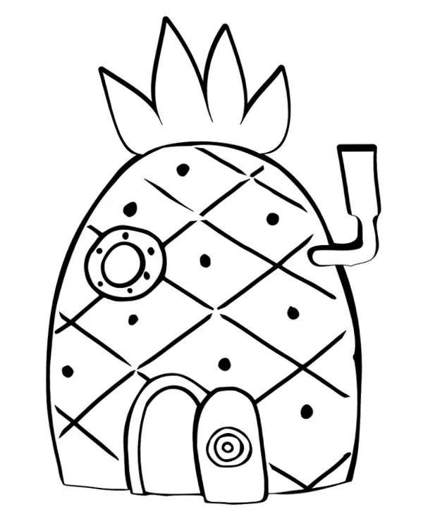 SpongeBob kolorowanka do druku dla dzieci