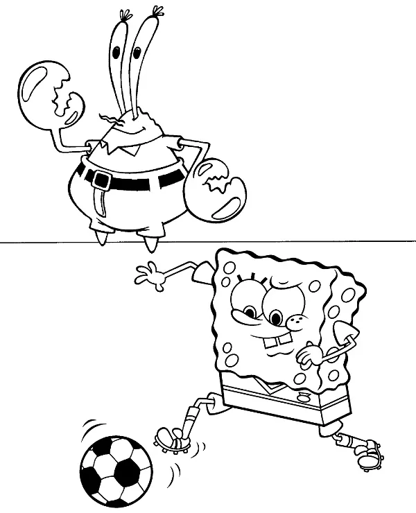 SpongeBob kolorowanka 30 do druku dla dzieci