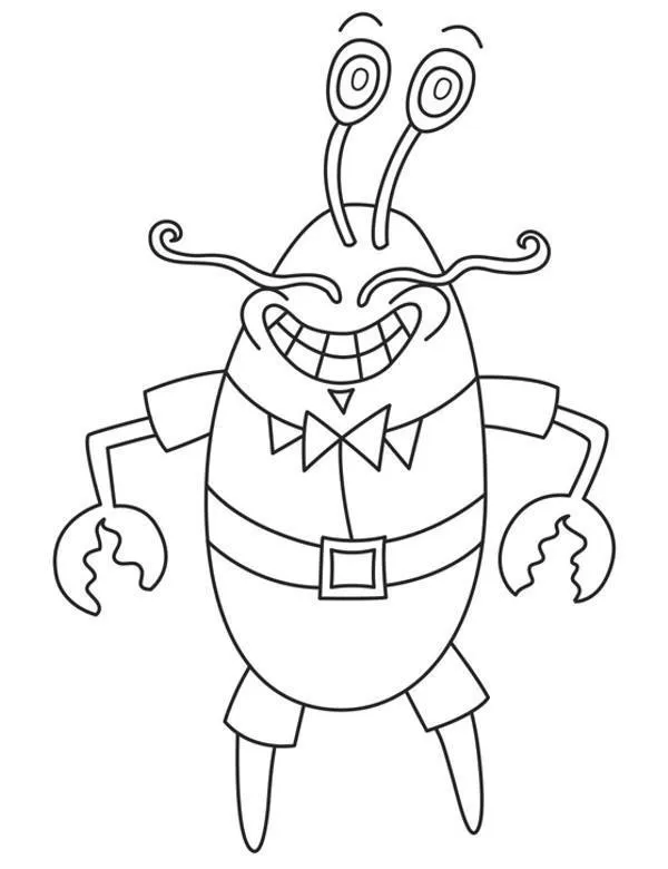Kolorowanka - Kolorowanka SpongeBob do druku dla dzieci