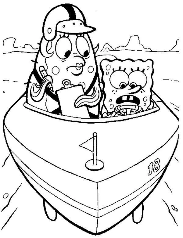 Kolorowanka SpongeBob malowanka do druku