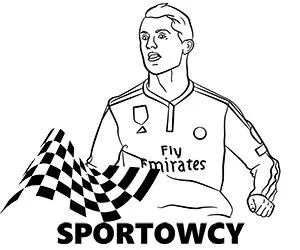 Kolorowanka Sportowcy do druku dla dzieci