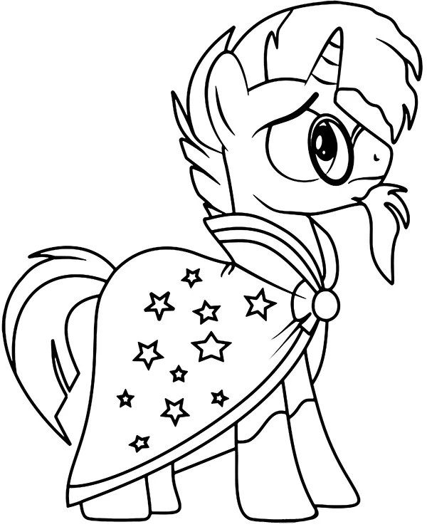 Star Swirl My Little Pony kolorowanka do druku