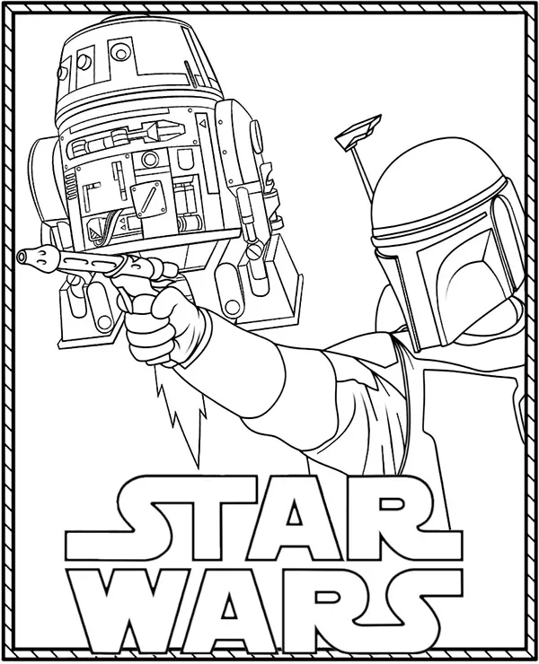 Star Wars kolorowanka do drukowania dla dzieci