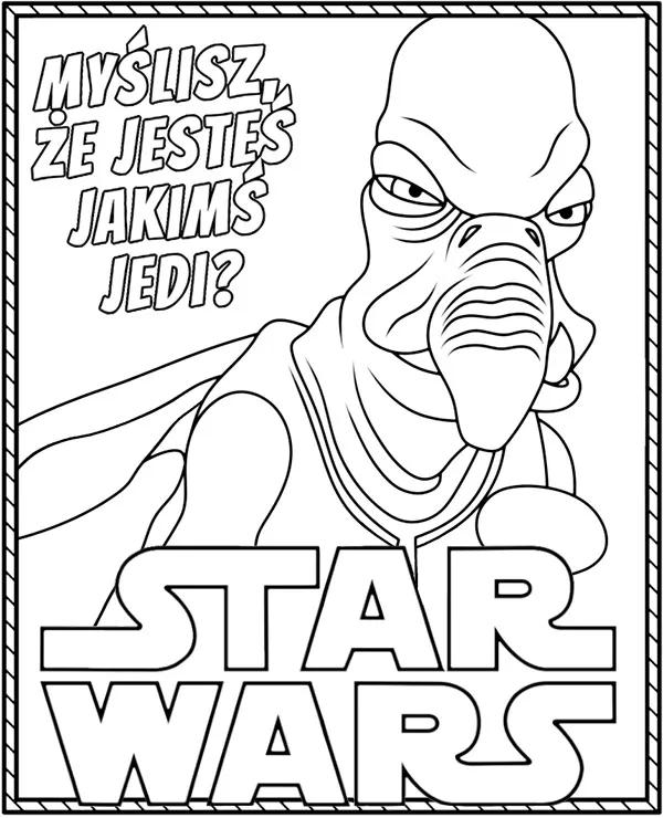 Star Wars Watto kolorowanka do druku dla dzieci