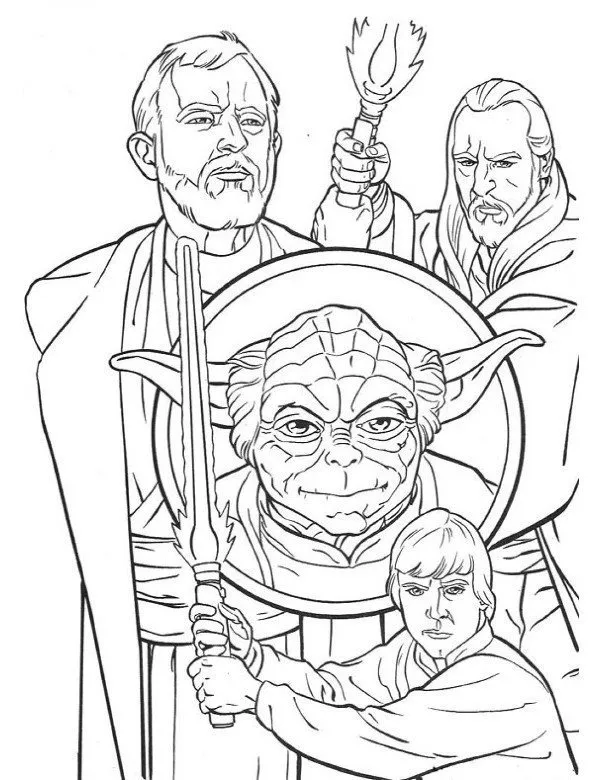 Kolorowanka - Star Wars kolorowanka do druku dla dzieci