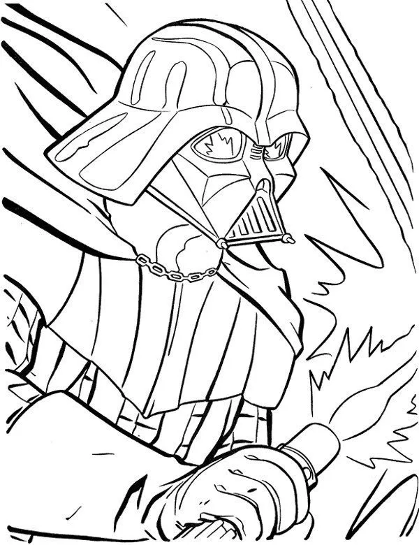 Star Wars kolorowanka do druku dla dzieci