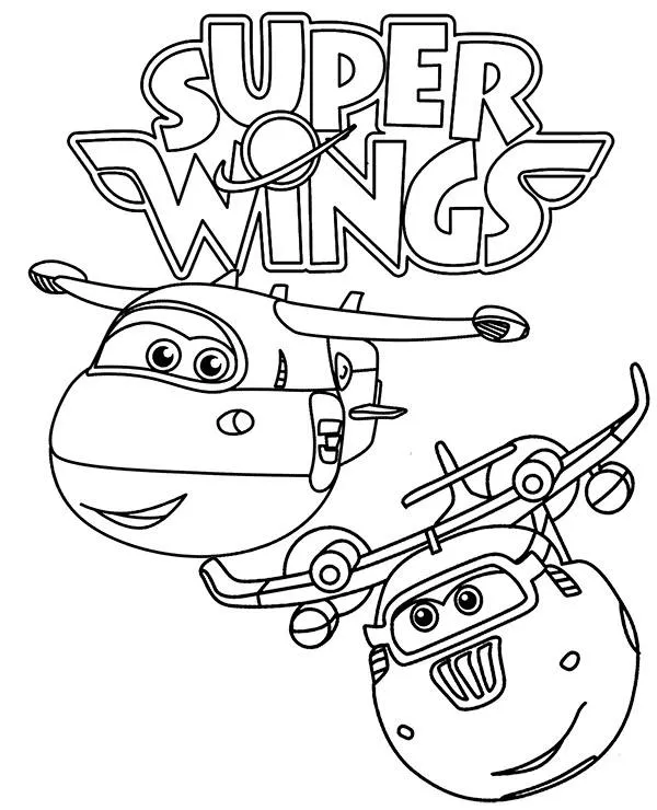 Super Wings Dzetek Śrubek kolorowanka do druku