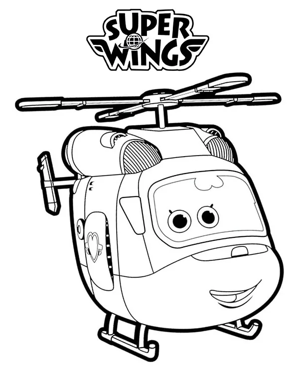 Super Wings Frunia kolorowanka dla dzieci