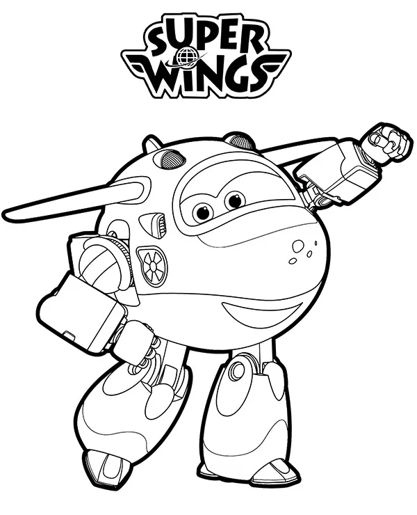 Super Wings Mira kolorowanka do druku